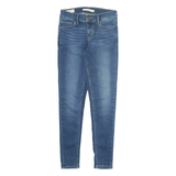 LEVI'S 710 Womens Jeans Blue Regular Tapered Stone Wash W25 L28