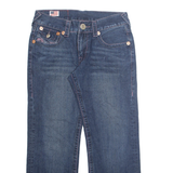 TRUE RELIGION Mens Jeans Blue Regular Straight Stone Wash W32 L27