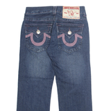 TRUE RELIGION Mens Jeans Blue Regular Straight Stone Wash W32 L27