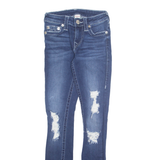 TRUE RELIGION Womens Jeans Blue Slim Skinny Stone Wash W25 L28