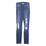 TRUE RELIGION Womens Jeans Blue Slim Skinny Stone Wash W25 L28