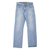 LEVI'S 514 Jeans Distressed Mens Blue Slim Straight Stone Wash W30 L32