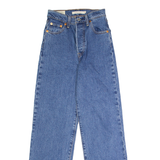 LEVI'S Ribcage BIG E Womens Jeans Blue Slim Straight W23 L27