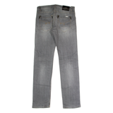 DRIVER Mens Jeans Grey Regular Straight Stone Wash W31 L34
