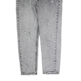 YEP Distressed Mens Jeans Grey Loose Tapered Acid Wash W30 L26