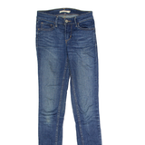 LEVI'S 710 Womens Jeans Blue Slim Skinny Stone Wash W24 L32