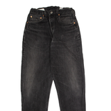 LEVI'S Studded Womens Jeans Black Slim Mom W24 L26