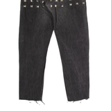LEVI'S Studded Womens Jeans Black Slim Mom W24 L26