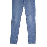 LEVI'S 721 High Rise Womens Jeans Blue Regular Skinny Stone Wash W25 L30