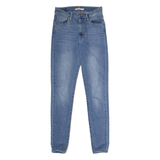 LEVI'S Mile High Super Womens Jeans Blue Regular Skinny Stone Wash W26 L28