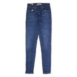 LEVI'S Mile High Super Womens Jeans Blue Regular Skinny W26 L30