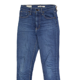 LEVI'S Mile High Super Womens Jeans Blue Regular Skinny Stone Wash W25 L25