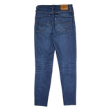 LEVI'S Mile High Super Womens Jeans Blue Regular Skinny Stone Wash W25 L25