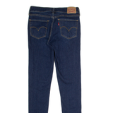 LEVI'S 710 Super Womens Jeans Blue Regular Skinny Stone Wash W27 L30