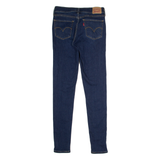 LEVI'S 710 Super Womens Jeans Blue Regular Skinny Stone Wash W27 L30