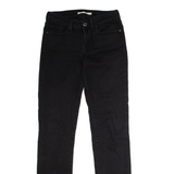 LEVI'S 712 Womens Jeans Black Slim Straight W25 L30