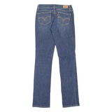 LEVI'S 524 Too Superlow Womens Jeans Blue Slim Straight Stone Wash W26 L32