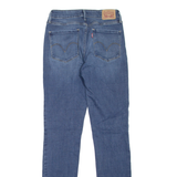 LEVI'S Mid Rise Womens Jeans Blue Slim Skinny Stone Wash W25 L32