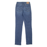 LEVI'S Mid Rise Womens Jeans Blue Slim Skinny Stone Wash W25 L32