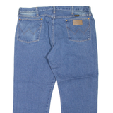 WRANGLER Mens Jeans Blue Regular Straight Stone Wash W38 L25