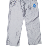 ROIS Carpenter Womens Jeans Silver Relaxed Tapered W26 L29