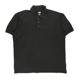Dickies Polo Shirt - XL Black Cotton Blend