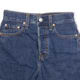 LEVI'S Premium Rib Cage Womens Denim Shorts Blue XXS W24