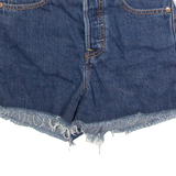 LEVI'S Premium Rib Cage Womens Denim Shorts Blue XXS W24