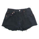 LEVI'S Womens Denim Shorts Black XXS W25