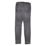 JACK & JONES Liam Mens Jeans Grey Slim Skinny W28 L30