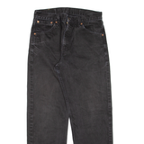 LEVI'S 521 02 Mens Jeans Black Regular Straight W28 L26