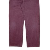 LOIS Mens Jeans Maroon Relaxed Straight W33 L29