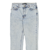 NETWORK High Waisted Womens Jeans Blue Regular Straight W28 L26