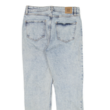 NETWORK High Waisted Womens Jeans Blue Regular Straight W28 L26
