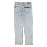 NETWORK High Waisted Womens Jeans Blue Regular Straight W28 L26
