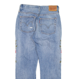LEVI'S Altered Distressed Womens Jeans Blue Regular Tapered W25 L24
