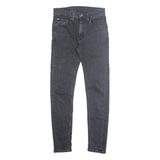LEVI'S 519 Hi-ball Mens Jeans Grey Slim Tapered Stone Wash W28 L30