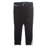 TOMMY HILFIGER Womens Jeans Black Slim Tapered W30 L25