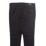 TOMMY HILFIGER Womens Jeans Black Slim Tapered W30 L25