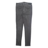LEVI'S 711 Big E Womens Jeans Grey Slim Skinny Stone Wash W26 L32