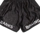 BANKS Kickboxing Mens Sports Shorts Black L W24