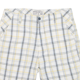 NAUTICA Mens Casual Shorts Blue Relaxed Check L W36