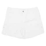 CALVIN KLEIN Womens Casual Shorts White Relaxed XL W36