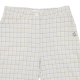 DAILY SPORTS Womens Casual Shorts Grey Check S W28