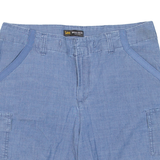 LEE Womens Cargo Shorts Blue M W32