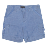 LEE Womens Cargo Shorts Blue M W32