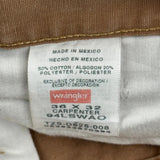 Wrangler Carpenter Pants - 35W 32L Brown Cotton Blend