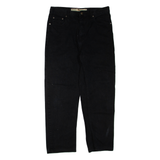 GOWEST Womens Jeans Black Regular Tapered W34 L30