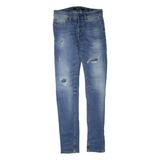 DIESEL D.N.A Distressed Womens Jeans Blue Regular Skinny Stone Wash W29 L34