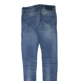 DIESEL D.N.A Distressed Womens Jeans Blue Regular Skinny Stone Wash W29 L34